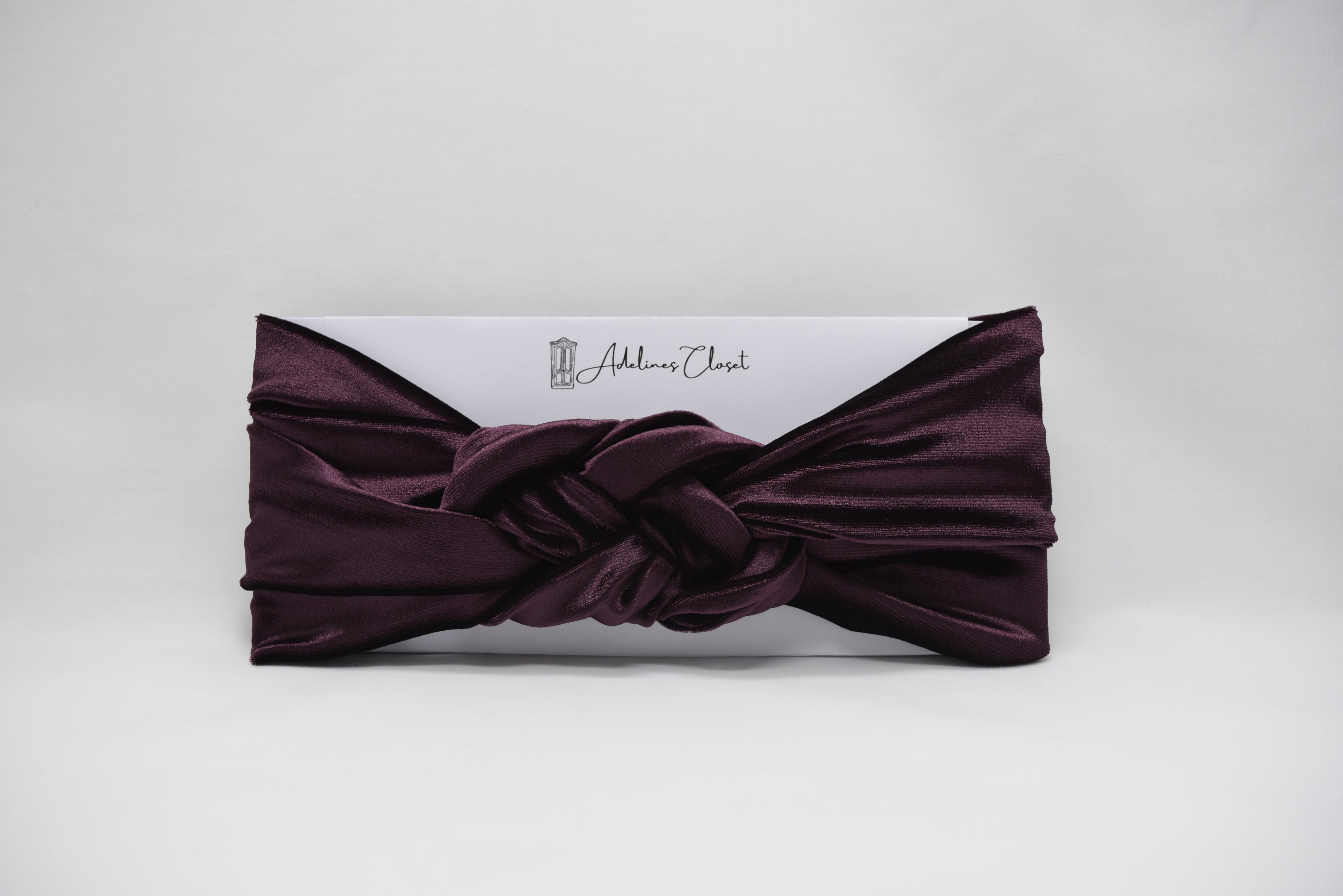 Fig Velour Headwrap