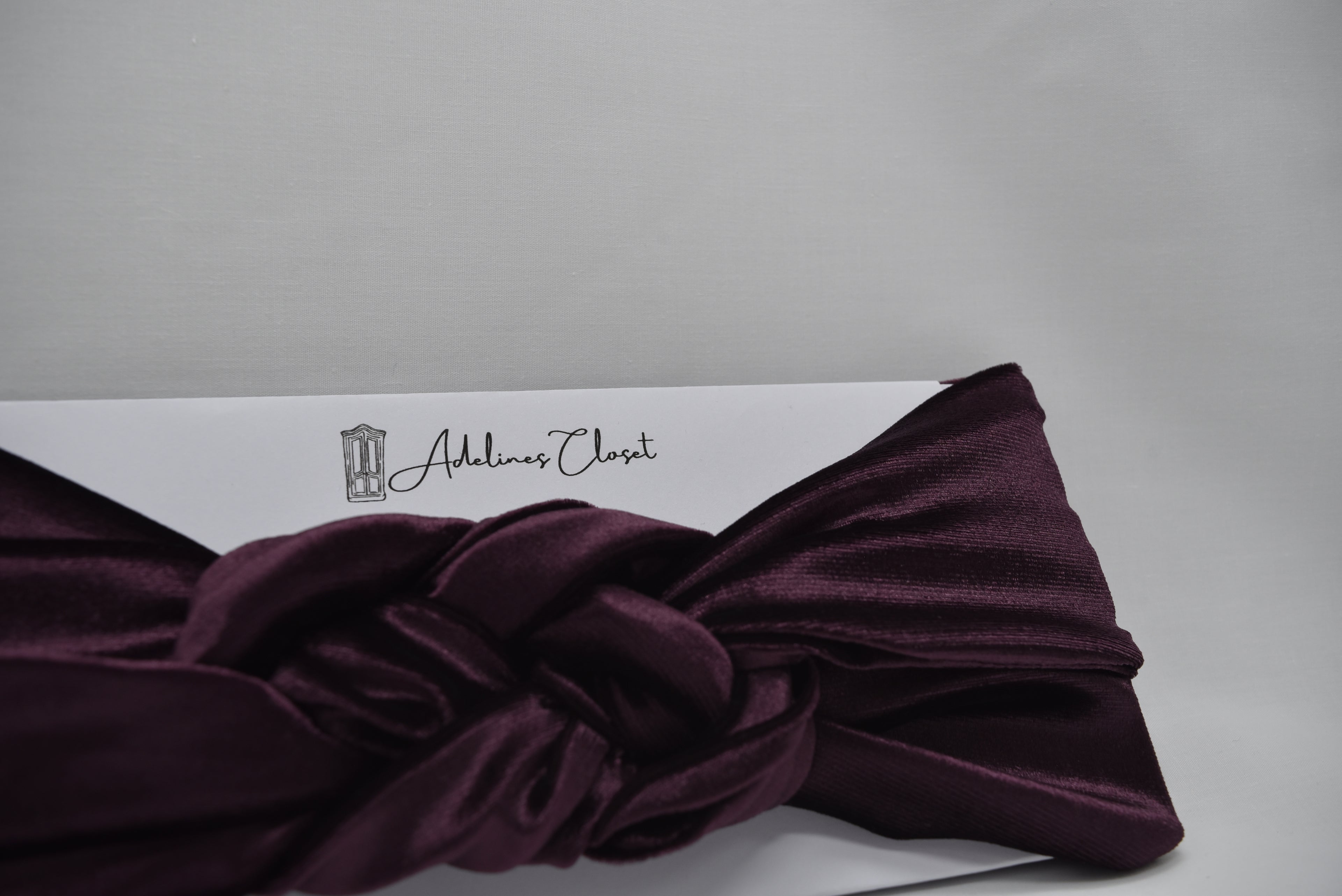 Fig Velour Headwrap