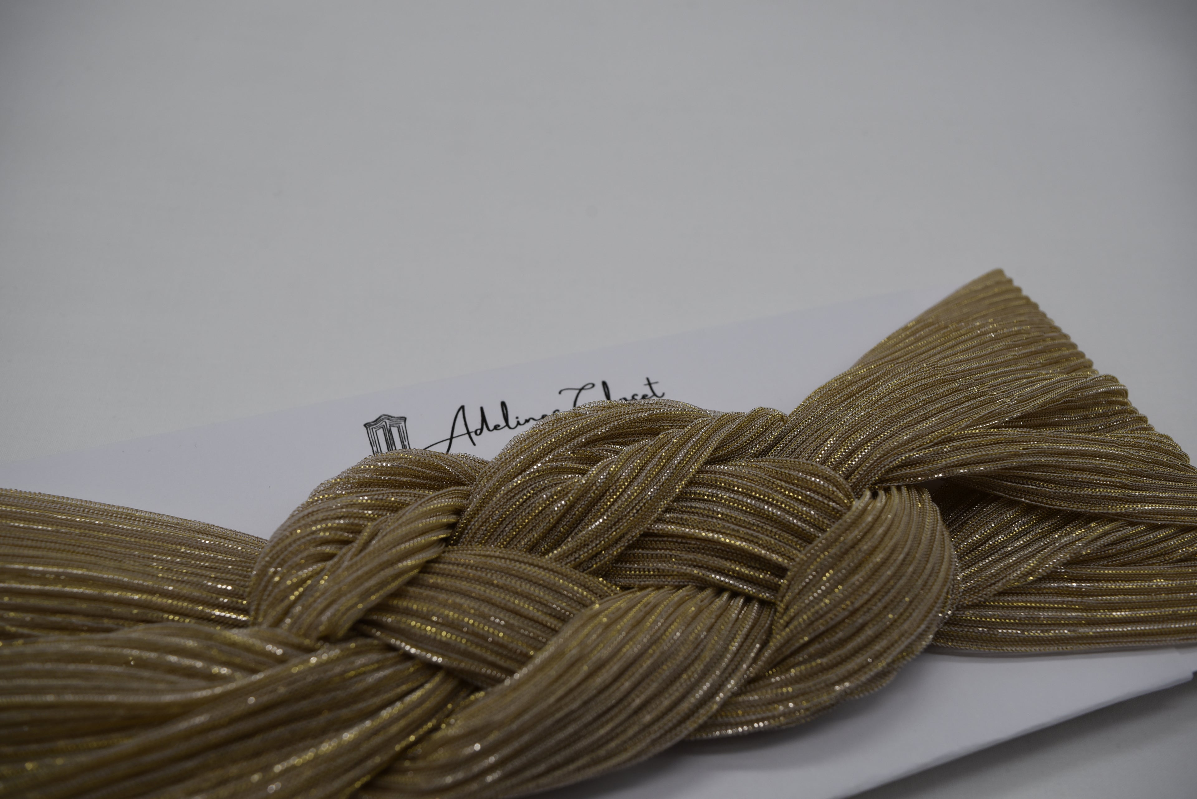 Plisse Gold Headwrap
