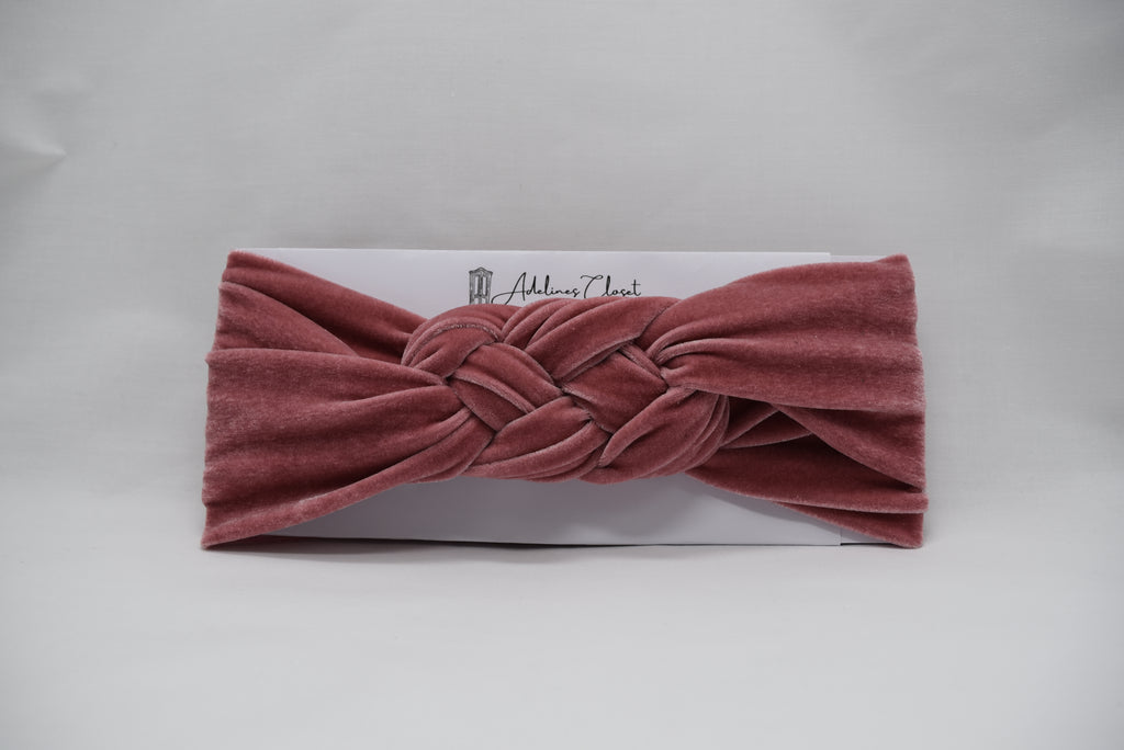 Rose Velour Headwrap