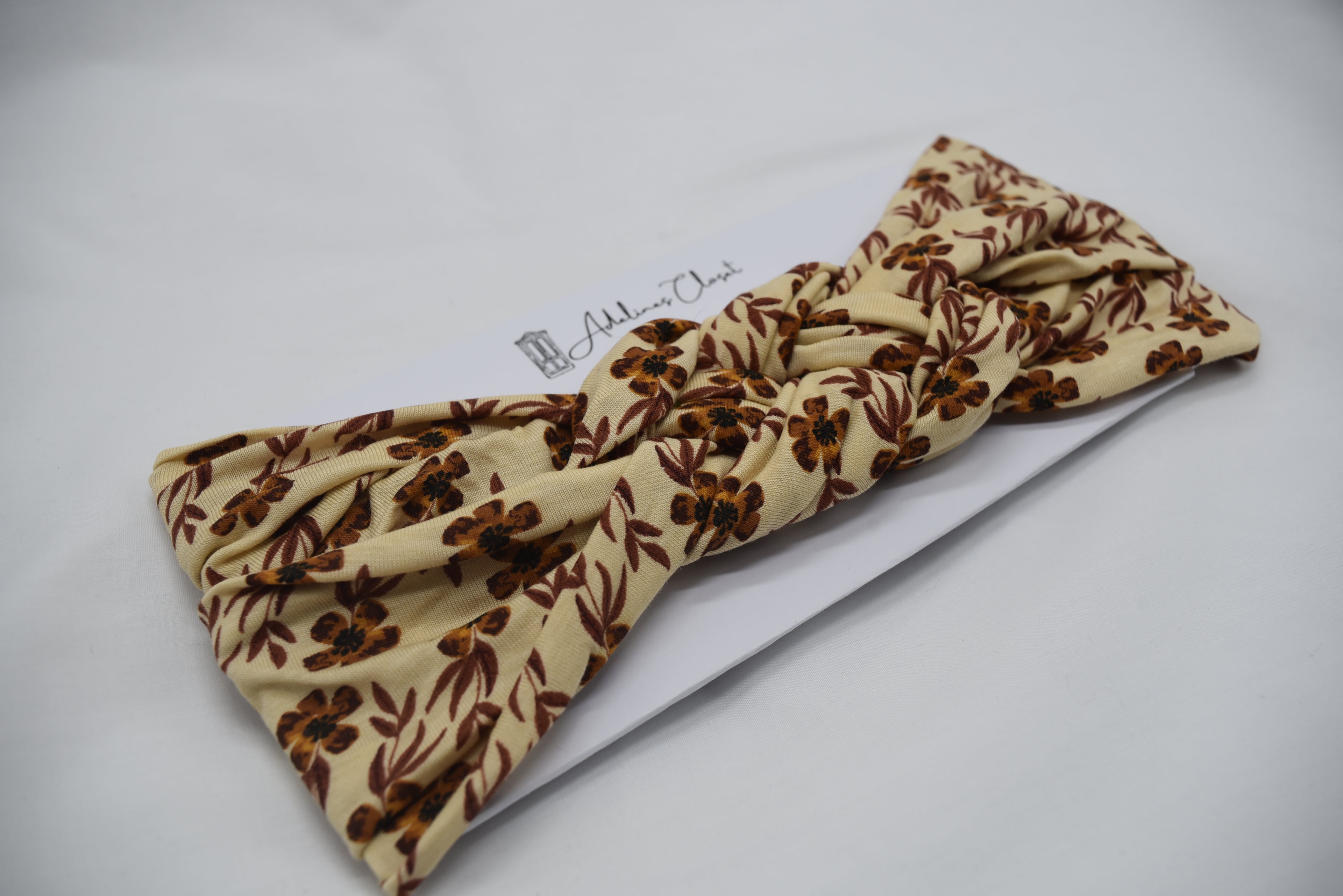 Orange Floral Headwrap